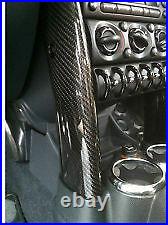 01-06 FOR Mini Cooper Real Carbon Fiber Console Post Interior Trims R50 R52 R53