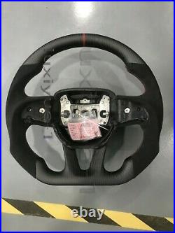 100%Matte carbon fiber+Alcantara steering wheel for Dodge HellCat SRT/challerger