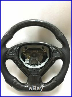 100% Real Carbon Fiber/Leather Car Steering Wheel For Infiniti G37