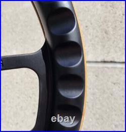 14 Billet Steering Wheel Carbon Fiber Black + Licensed SS SuperSport Chevy Horn