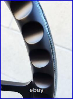 14 Black Billet Steering Wheel Carbon Fiber Hydrodip Wrap Chevy Bowtie Horn