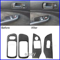 14pcs For Honda Civic 2003-05 Carbon Fiber Full Kits Interior Trim Set