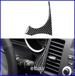 17pcs Car Full Interior Dashboard Trim Cover Sticker Decal Black Carbon Fiber