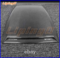 1PC Dry Carbon Fiber Roof Air Vent Outlet Trim Fits For Ford Mustang 2015-2024