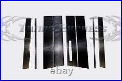 2010-2019 Lincoln MKT 8Pc Pillar Post Trim Carbon Fiber Black Cover