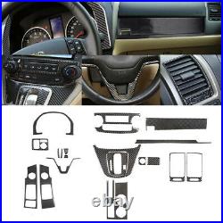 20Pcs For Honda CR-V CRV 2007-2011 Carbon Fiber Full Interior Set Kit Cover Trim