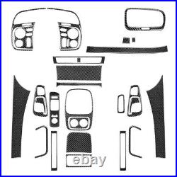 26Pcs Carbon Fiber Interior Full Kit Cover Trim Sticker For 2000-03 Honda S2000