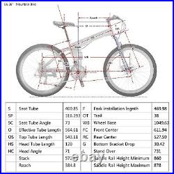 26 Folding Mountain Bike Shimano 21 Speed Bicycle Full suspension MTB School