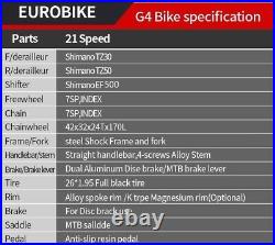 26 Folding Mountain Bike Shimano 21 Speed Bicycle Full suspension MTB School