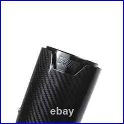 2PCS Glossy Real Carbon Fiber Exhaust Tips Fit For BMW M Performance Tail Pipes