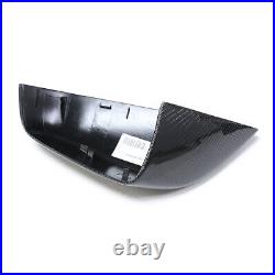 2Pcs Carbon Fiber Side Wing Mirror Replacement Caps Cover For Tesla Model S