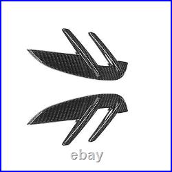 2pcs Real Carbon Fiber Side Fender Air Vent Cover Trim For BMW G80 M3 2021-2023