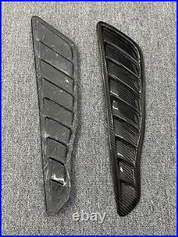 2x Carbon Fiber Front Fender Side Air Intake Vent Cover For Mercedes Benz AMG GT