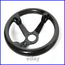 300MM Bolts Racing Steering Wheel Real Carbon Fiber Black 6 Holes Hiwowosport