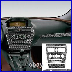 34pcs Carbon Fiber Full Interior Sticker Trim Set For BMW 650i 645Ci E63 E64