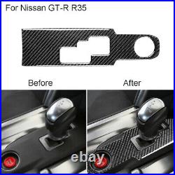36Pcs Carbon Fiber Interior Decorative Cover Trim For Nissan GT-R R35 2008-2016