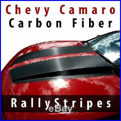 3D textured black carbon fiber decal set for 2010-2013 Chevrolet Camaro