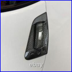 3K Dry Carbon Fiber Exterior Door Handle Cover Molding For Nissan 370Z Z34 EVO-R