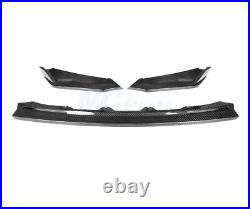 3PCS Real Carbon Fiber Front Bumper Splitter Lip For BMW G80 M3 G82 M4 2021-2022