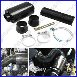 3'' Carbon Fiber Air Feed Cold Filter Intake System Pipe Induction Extension Kit