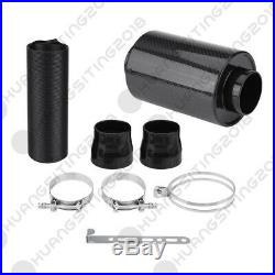 3'' Carbon Fiber Air Feed Cold Filter Intake System Pipe Induction Extension Kit