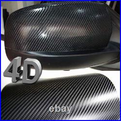 40ft x 5ft Gloss Black 4D Carbon Fiber Vinyl Wrap Film Bubble Air Free 480x60