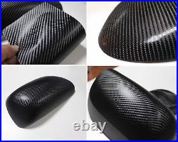 40ft x 5ft Gloss Black 4D Carbon Fiber Vinyl Wrap Film Bubble Air Free 480x60