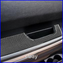 4x Carbon Fiber Door Armrest Panel Cover Trim Decal For Toyota Tundra 2014-2018