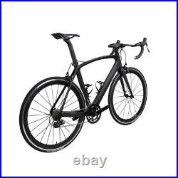 56cm AERO Carbon Frame Road Bike 700C Alloy Wheel Clincher Fork seatpost V brake