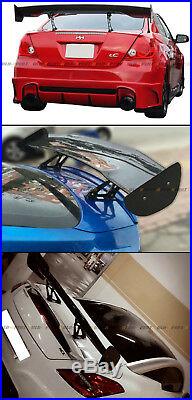57 Inch Carbon Fiber Adjustable GT-Style Race Track Rear Trunk Lid Spoiler Wing