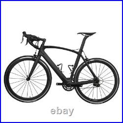 58cm AERO Carbon Road Bike Frame 700C Wheel Clincher Fork seatpost V brake