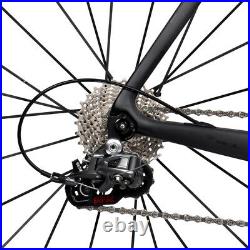 58cm AERO Carbon Road Bike Frame 700C Wheel Clincher Fork seatpost V brake