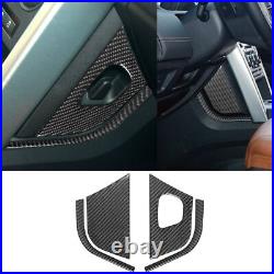 66Pcs Carbon Fiber Full Interior Kit Cover Trim For Land Rover Discovery Sport