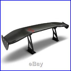 69adjustable Angle Carbon Fiber Glass Rear Trunk Single Deck Gt/f1 Spoiler/wing