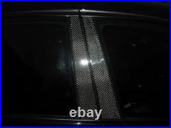 6PC REAL CARBON FIBER WINDOW PILLAR PANEL COVERS FOR 07-13 V36 G35 G37 Sedan