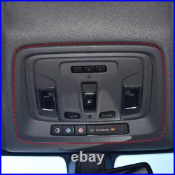 9PCS Carbon Fiber Central control Cover Trim inner Kit for Chevrolet Silverado