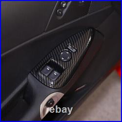 ABS Carbon Fiber Dashboard Interior Air Outlet Trim Set For Corvette C6 05-13 US
