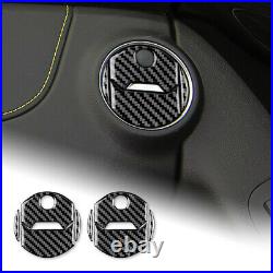 A Set Black Carbon Fiber Sticker Interior Automatic Car For Camaro 13 2014 2015