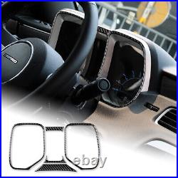 A Set Black Carbon Fiber Sticker Interior Automatic Car For Camaro 13 2014 2015