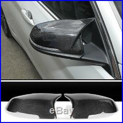 Authentic Carbon Fiber Side Wing View Mirror Cover Cap for BMW 3 F30 4 F32 2010