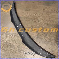 BLACK HONEYCOMB Carbon fiber Rear Trunk Spoiler Wing For infinini Q50Q60 14-22