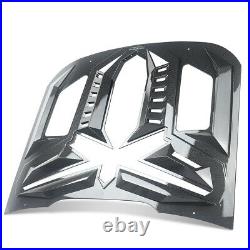 BLACK MANBA Style Window Louvers for Ford Mustang GT 2015-2021 Carbon Fiber Look