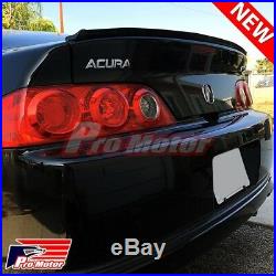 BLK Universal Spoiler Trunk Roof Sporty Wing Lip Chin Roll Side Molding Skirt