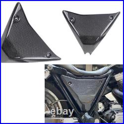 Black 100% Carbon Fiber FXR FXRS Side Covers for Harley 1340 FXRT Super Glide