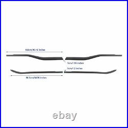 Black Carbon Fiber Window Sill Trims Strips for 2021 2022 Ford F150 Accessories