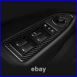 Black Window Control Switch Sticker Carbon Fiber For Dodge Magnum Charger 08-10