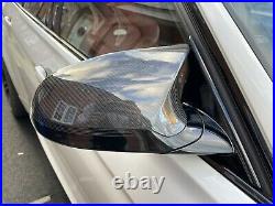 Bmw M3 F80 M4 F82 F83 M2 F87 Genuine Carbon Fibre Side Wing Mirror Cap Covers
