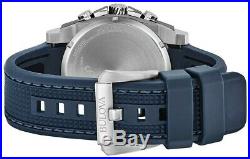Bulova Precisionist Men's 98B315 Chronograph Blue Silicone Strap 46mm Watch