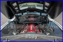 CARBON FIBER Engine Bay Trim Fits 20-Up Corvette C8 Panel Overlay Accents Cover
