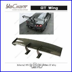 Carbon 1600mm Rear Spoiler For S2000 GRB GC Universal VTX TY7 SWAN NECK GT Wing